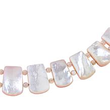Jay King Pink Rhodochrosite and Mother-of-Pearl Reversible Necklace