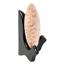 Jay King Pink Zebra Feldspar "Moon" Specimen with Stand