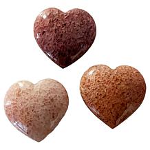 Jay King Raspberry Quartz Heart Specimen