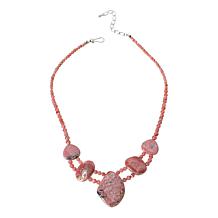 Jay King Rhodochrosite Freeform Draped Necklace