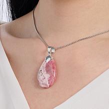 Jay King Rhodochrosite Sterling Silver Pendant