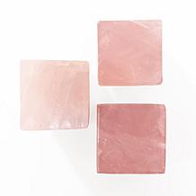 Jay King Rose Quartz Cube Specimen