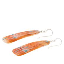 Jay King Spiny Oyster Shell and Turquoise Inlay Drop Earrings