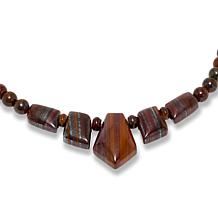 Jay King Sterling Silver African Tiger Chalcedony 18" Necklace