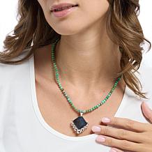 Jay King Sterling Silver Alicia Turquoise Beaded Necklace with Pendant