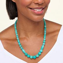 Jay King Sterling Silver Amazonite Bead 18" Necklace