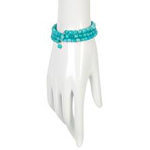 Jay King Sterling Silver Amazonite Bead Coil Bracelet