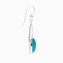 Jay King Sterling Silver Amazonite Frame Earrings