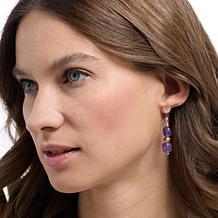 Jay King Sterling Silver Amethyst & Citrine Earrings