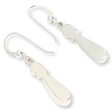 Jay King Sterling Silver Angel Peak Turquoise Drop Earrings 