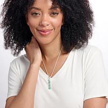 Jay King Sterling Silver Baja Turquoise Pendant with 18" Chain 