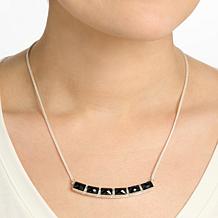 Jay King Sterling Silver Black Chalcedony Chain Necklace