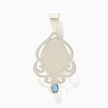 Jay King Sterling Silver Blue Opal & Blue Topaz Pendant