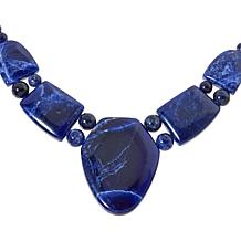 Jay King Sterling Silver Blue Sodalite 18" Necklace