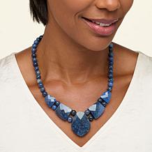 Jay King Sterling Silver Cape Peninsula False Bay Quartzite Necklace