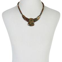 Jay King Sterling Silver Colorful Forest Stone Necklace