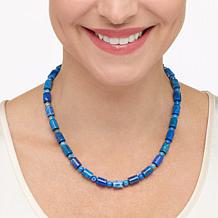 Jay King Sterling Silver Denim Lapis Bead 18" Necklace