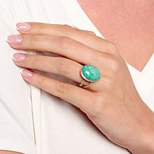 Jay King Sterling Silver Green Alicia Turquoise Ring