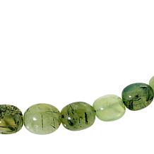 Jay King Sterling Silver Green Prehnite Bead Necklace