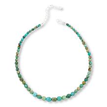 Jay King Sterling Silver Heavenly Well Lake Turquoise Bead Necklace