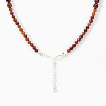 Jay King Sterling Silver Hessonite Necklace