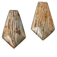 Jay King Sterling Silver Java Lace Agate Earrings