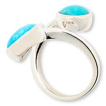 Jay King Sterling Silver Kingman Turquoise Bypass Ring