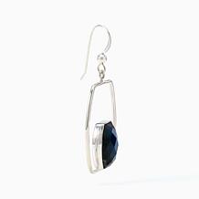Jay King Sterling Silver Labradorite Frame Earrings