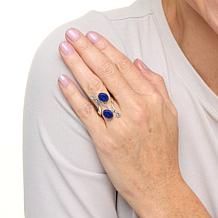 Jay King Sterling Silver Lapis and Blue Topaz Ring