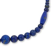 Jay King Sterling Silver Lapis Bead 18" Necklace