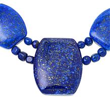 Jay King Sterling Silver Laps/Anhydrite Reversible Necklace