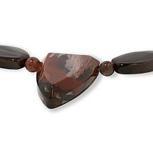 Jay King Sterling Silver Mongolian Petrified Wood Necklace