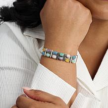 Jay King Sterling Silver Multicolor Multi-Opal Cuff Bracelet