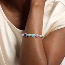 Jay King Sterling Silver Multicolor Multigemstone Cuff Bracelet
