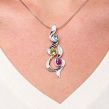 Jay King Sterling Silver Multicolor Multigemstone Pendant