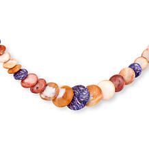 Jay King Sterling Silver Multicolor Spiny Oyster Shell 18" Necklace