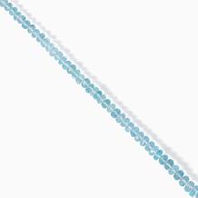 Jay King Sterling Silver Nigerian Blue Topaz Beaded Necklace