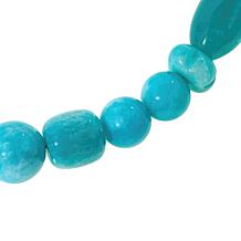 Jay King Sterling Silver Peruvian Amazonite Bead Necklace