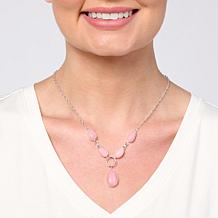 Jay King Sterling Silver Peruvian Pink Opal 18-1/4" Chain Necklace