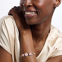 Jay King Sterling Silver Peruvian Pink Opal Cuff Bracelet