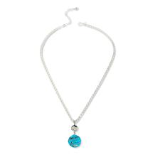 Jay King Sterling Silver Peruvian Turquoise Pendant with Chain