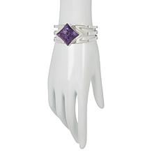 Jay King Sterling Silver Purple Charoite Cuff Bracelet