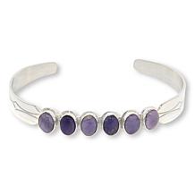 Jay King Sterling Silver Purple Opal Cuff Bracelet