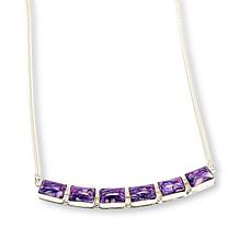 Jay King Sterling Silver Purple Spiny Oyster Shell Chain Necklace