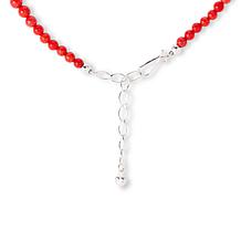 Jay King Sterling Silver Red Coral Necklace