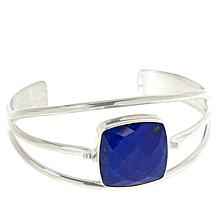 Jay King Sterling Silver Rhodochrosite & Lapis Reversible Flip Cuff
