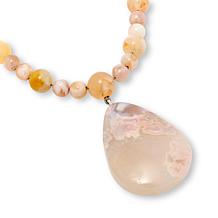 Jay King Sterling Silver Sakura Chalcedony 18" Necklace