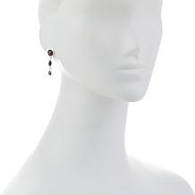 Jay King Sterling Silver Sapphire and Emerald Drop Earrings