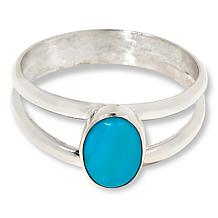 Jay King Sterling Silver Sleeping Beauty Turquoise Oval Ring