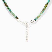 Jay King Sterling Silver Spruce Mountain Turquoise Beaded Necklace